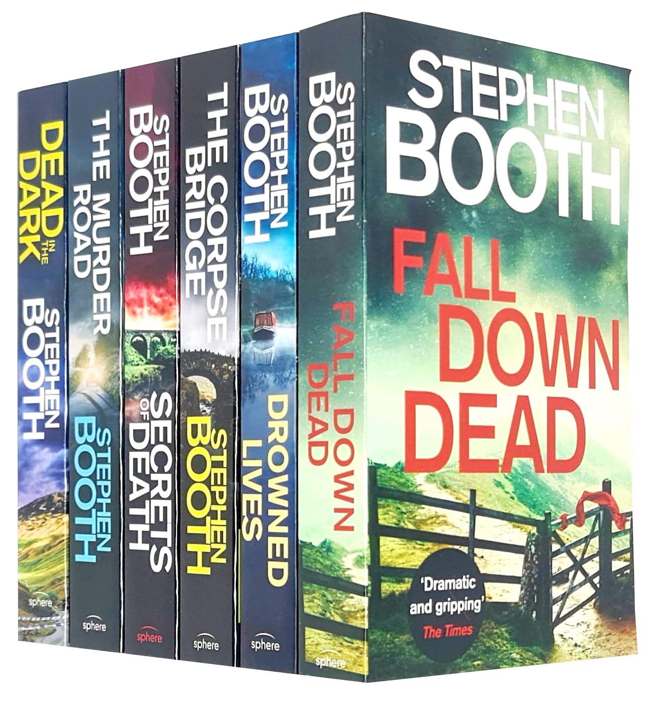 Cooper and Fry Series 6 Books Collection Set By Stephen Booth (Dead in the Dark, The Murder Road, Secret Of Death, The Corpse Bridge, Drowned Lives, Fall Down Dead)