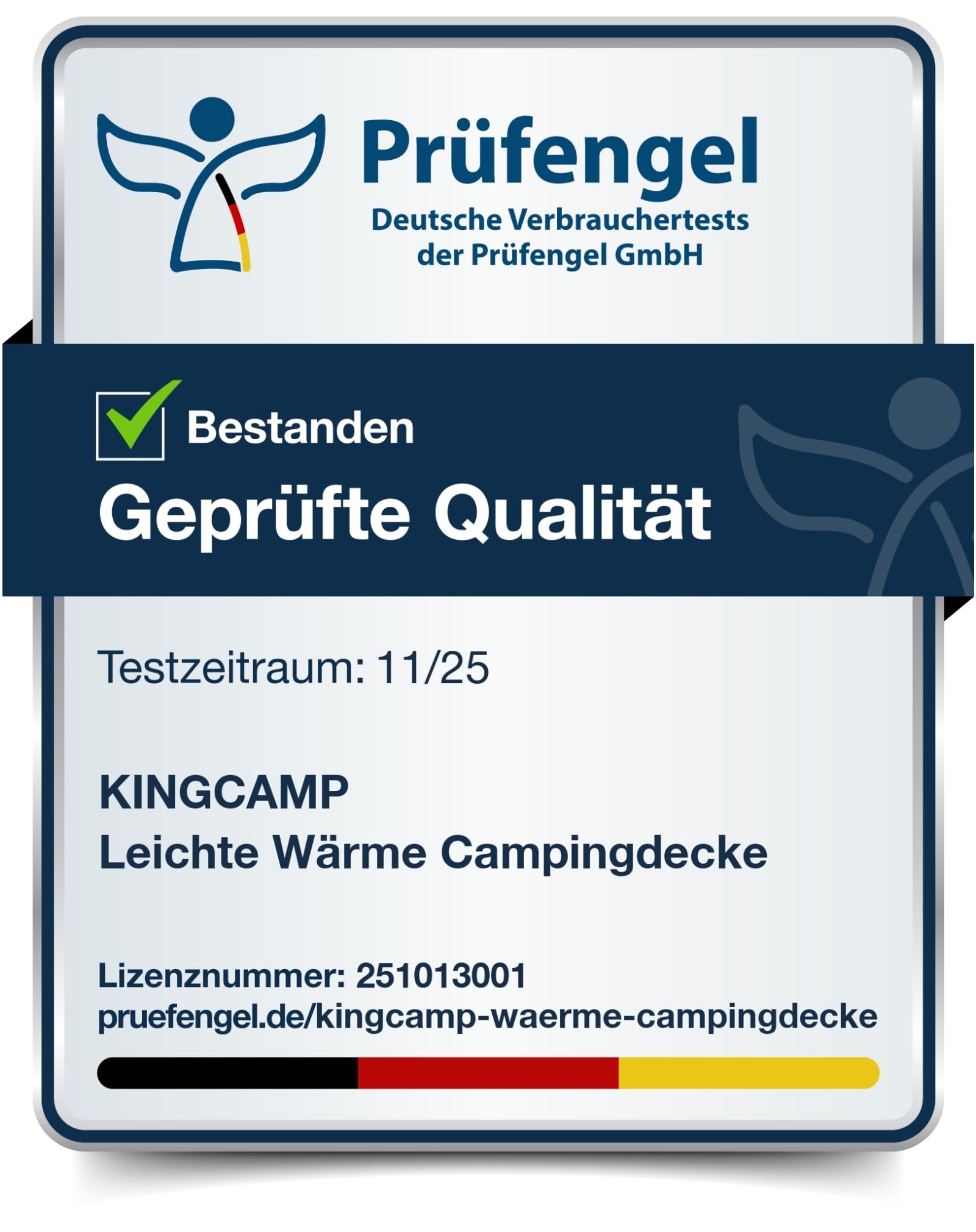 KingCamp Reisedecke Ultraleicht, Decke Wasserabweisend Kompakt,Outdoor Campingdecke Warme,kleines packmaß für Camping Büro Outdoor, (Frosttal,200x145cm)