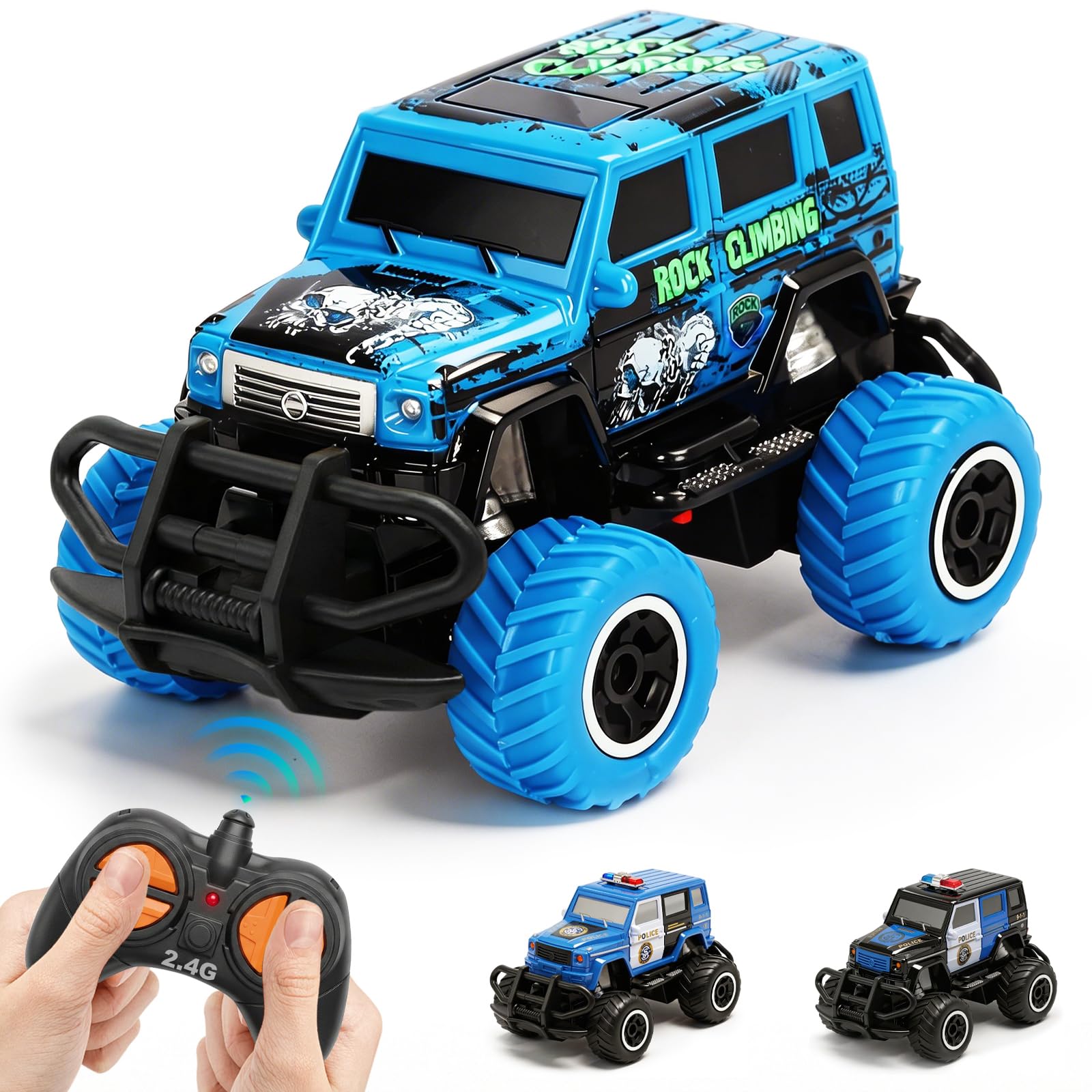 Spider Afstandsbediening Auto's - 2,4 Ghz 360 ° Flips Dubbelzijdige Monster Truck voor 4 5 6 7 8
