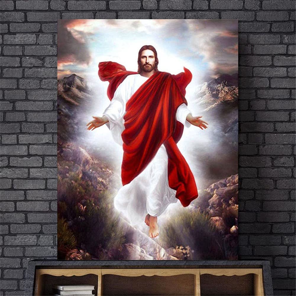 5D Diamond Painting Kit 30x40cm: Natività Di Gesù Cristo - Completo Di Tela, Diamanti Rotondi E Strumenti, Senza Telaio