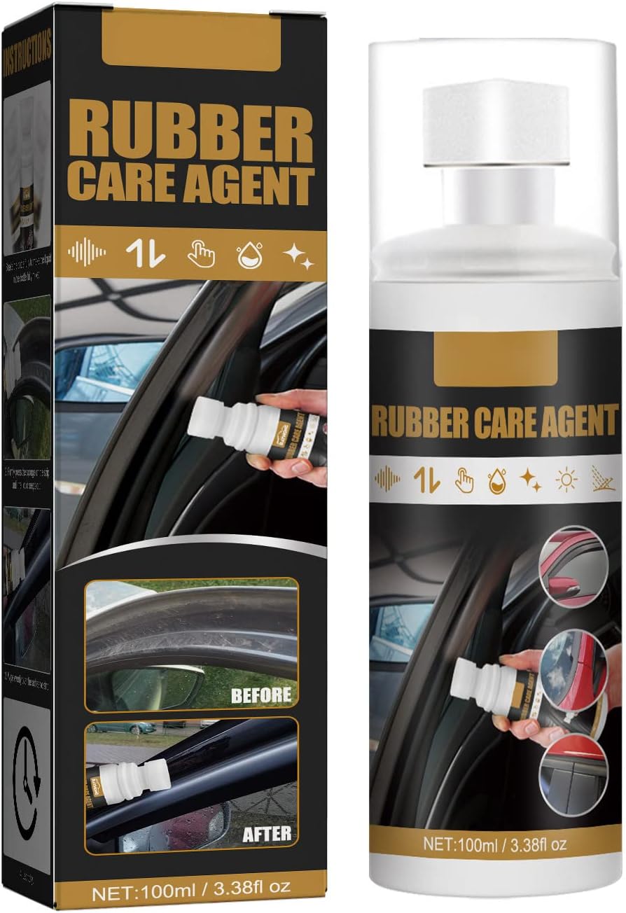 Rubber Seal Conditioner,MoreChioce 100ml Car Plastic Care High-Gloss Rubber Seals Agent Interior Care Restorer for lastics and Rubber Parts