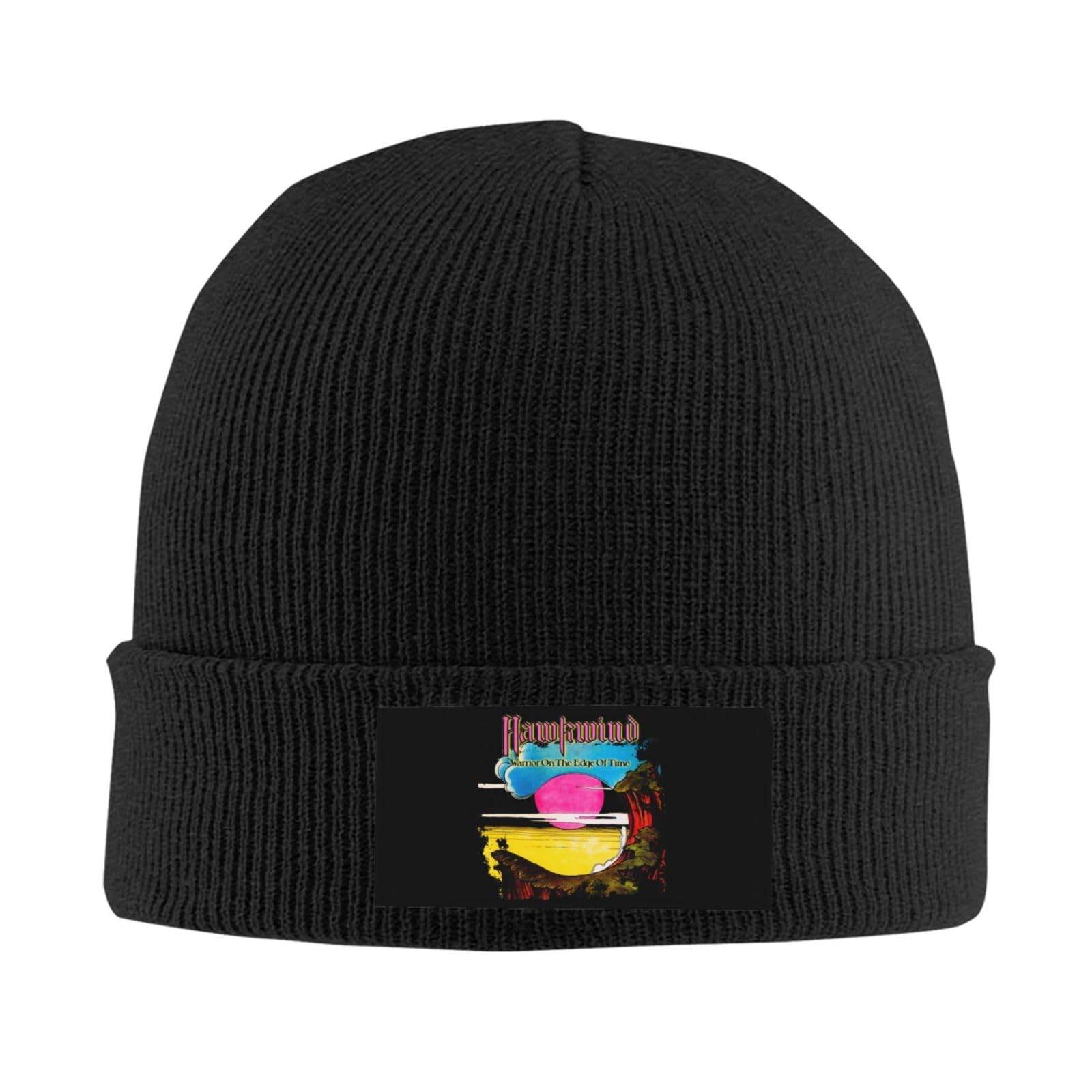 Rieante Unisex C-17 Hawk*Wind English Rock Band Beanie Winter Warmth Knitted Wool Hat Stylish Versatile Beanie