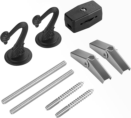 Miniatura 19 de Canomo El kit de luces Swag incluye cadena de araña de 12 pies, cable de iluminación de 15 pies e instrucciones para candelabro, luz colgante y luz