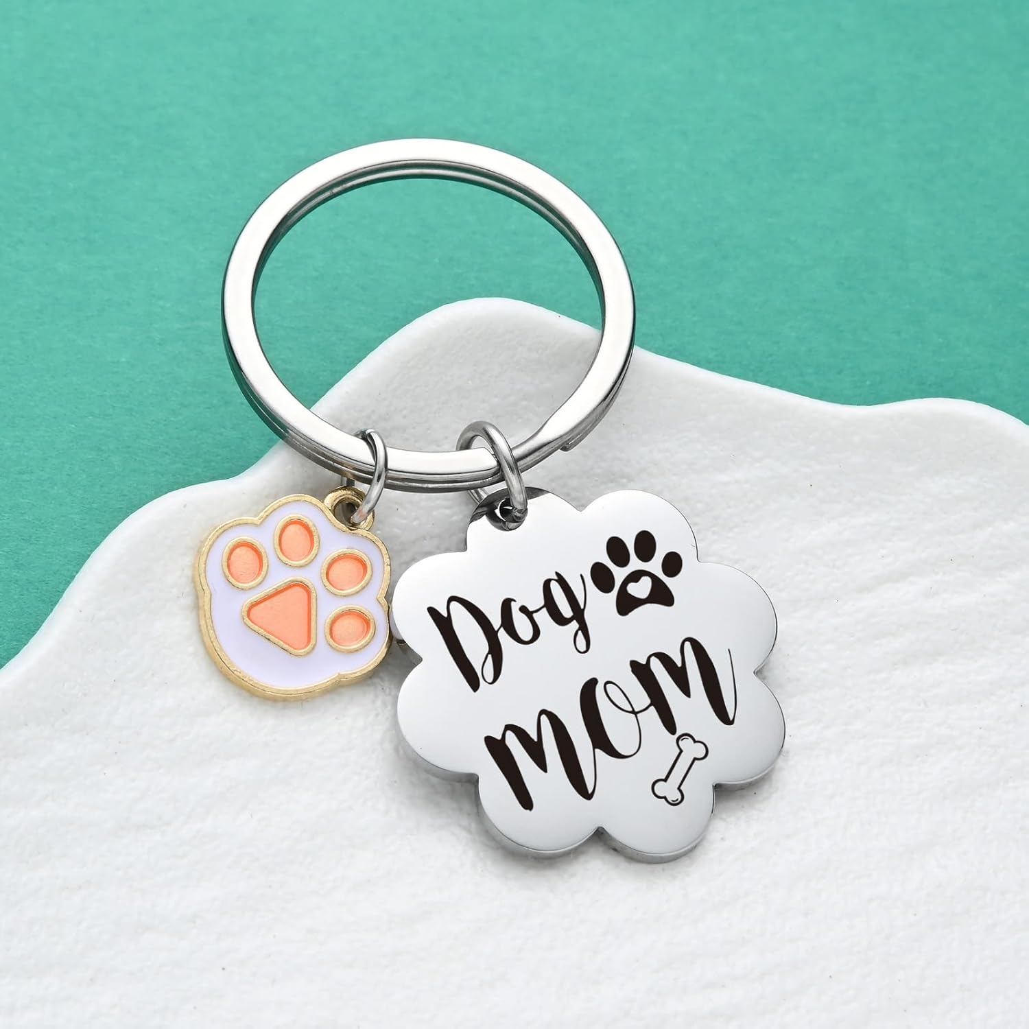 Dog Key Chain Dog Mom Gifts For Women Puppy Keychain Pet Love Jewelry For Vet Tech Keychain - Image 3