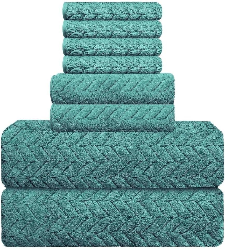 Towel Set Fiber Towel for Bathroom Polyester Set of 6 Hand Towels Quick Drying