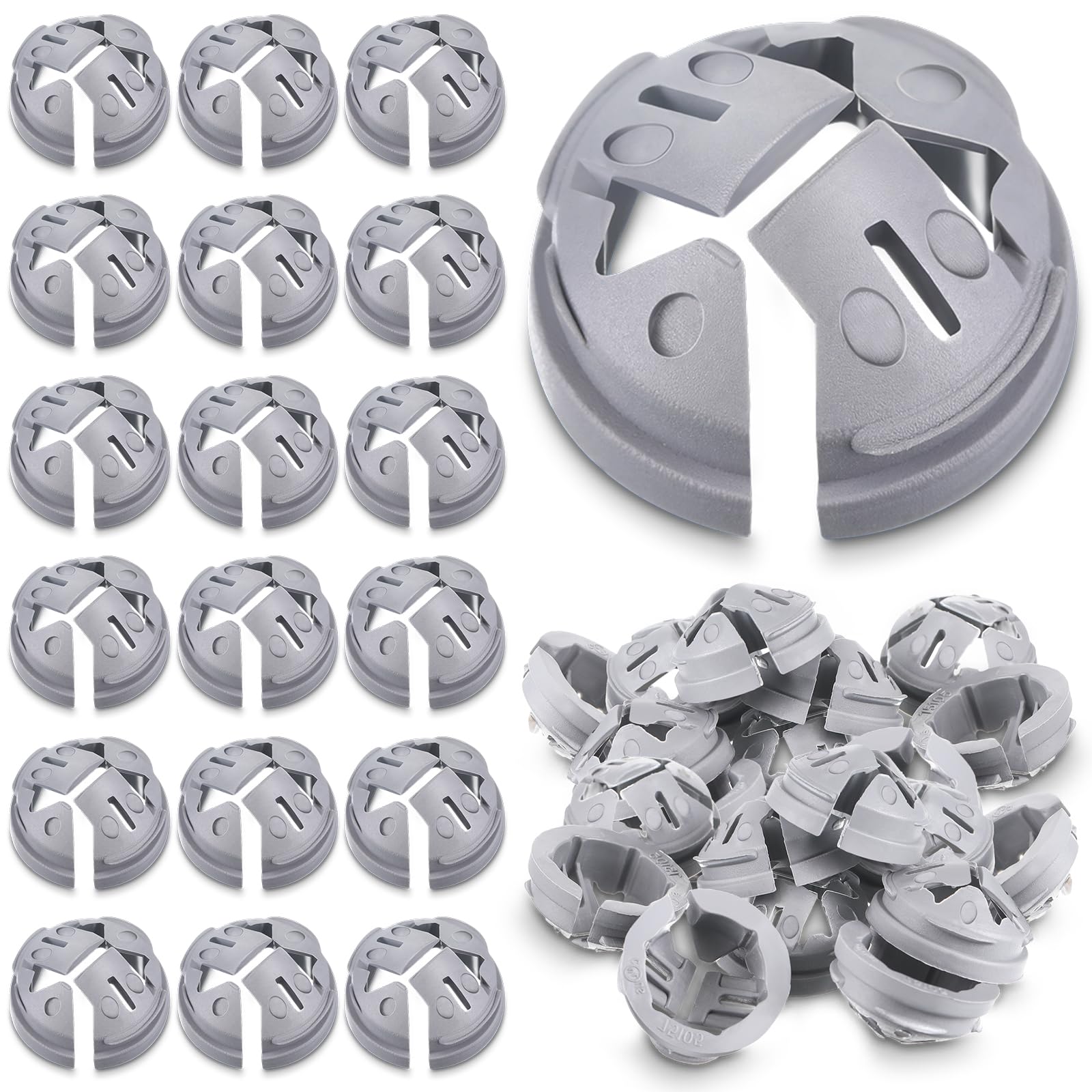 Sintuff 50 Pcs 3/8 in. - 1/2 in. Push in Cable Connector Bulk — Amazon image 7