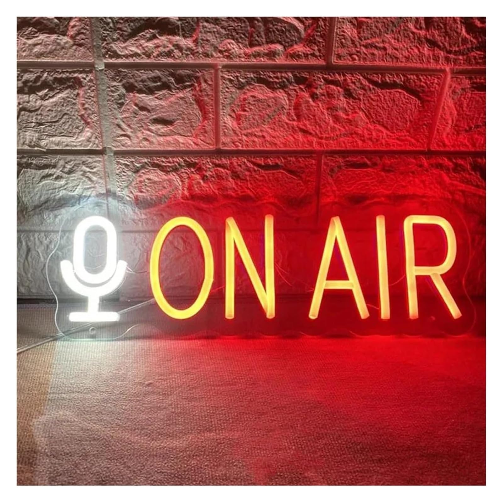 In onda per la registrazione in streaming live per dell'insegna al neon Insegna luminosa Decorazione Studio Camera(Rosso)