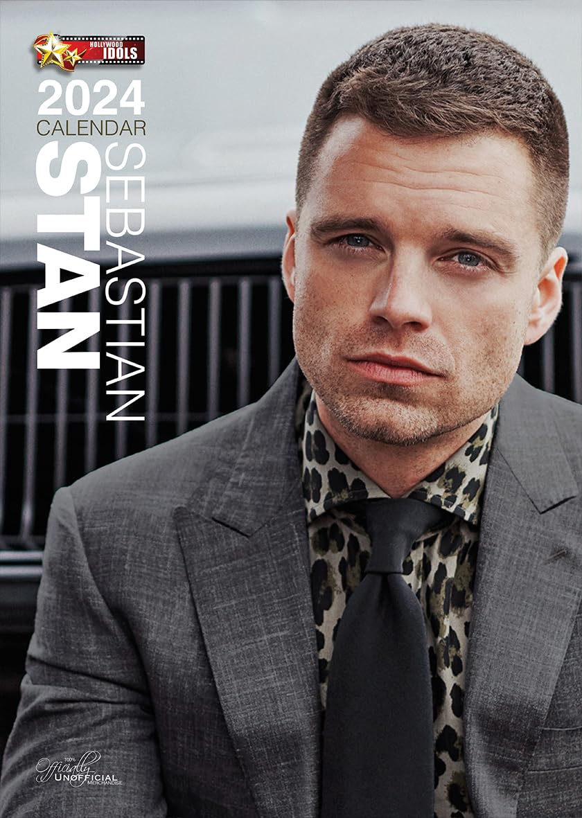 Sebastian Stan 2024 A3 Hollywood Idols Wirobound Wall Calendar The Perfect Xmas or Birthday Gift