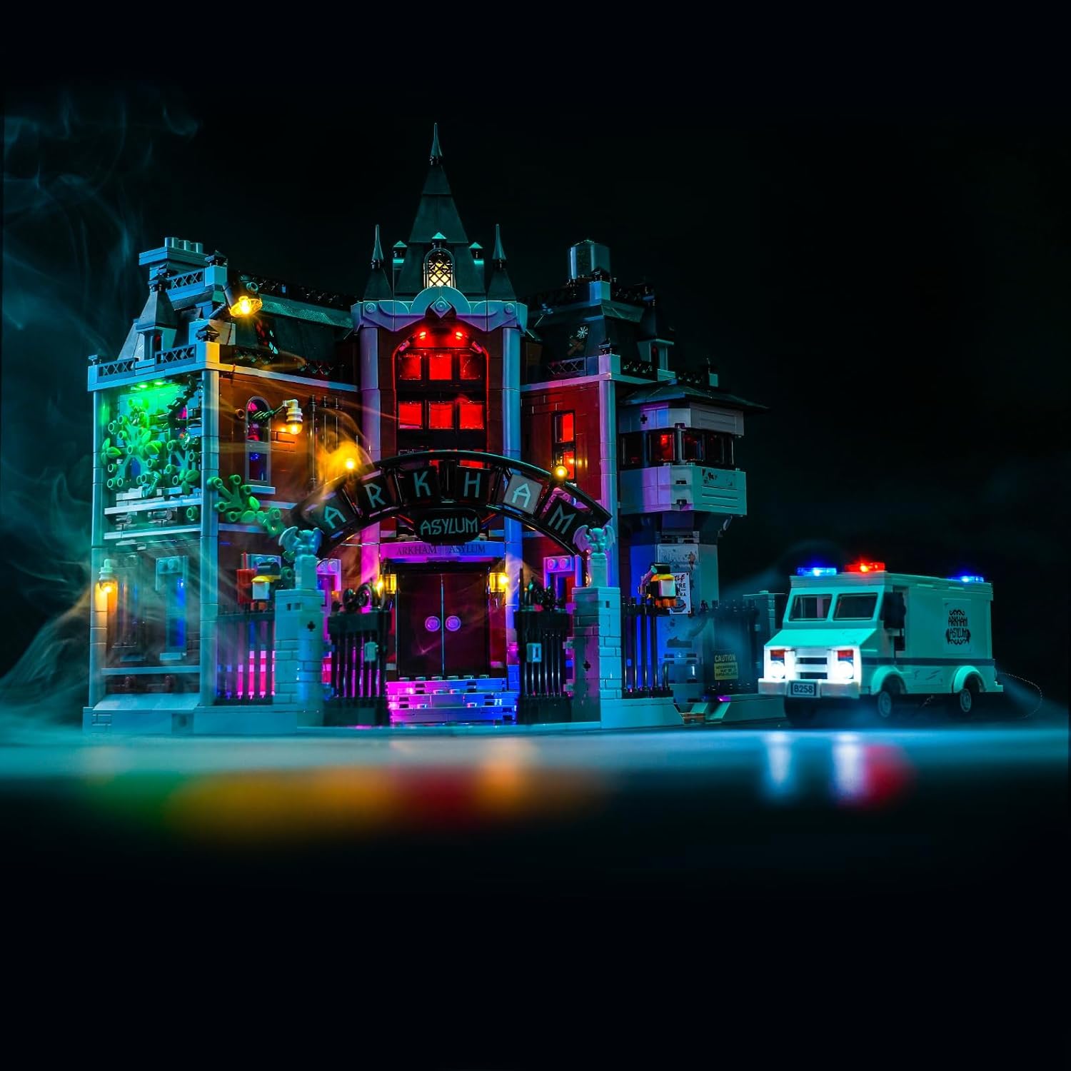 LED Lighting Compatible with LEGO 76300 Arkham Asylum,RC Light Kit Compatible with LEGO 76300,Model NOT Included - JUST Lights