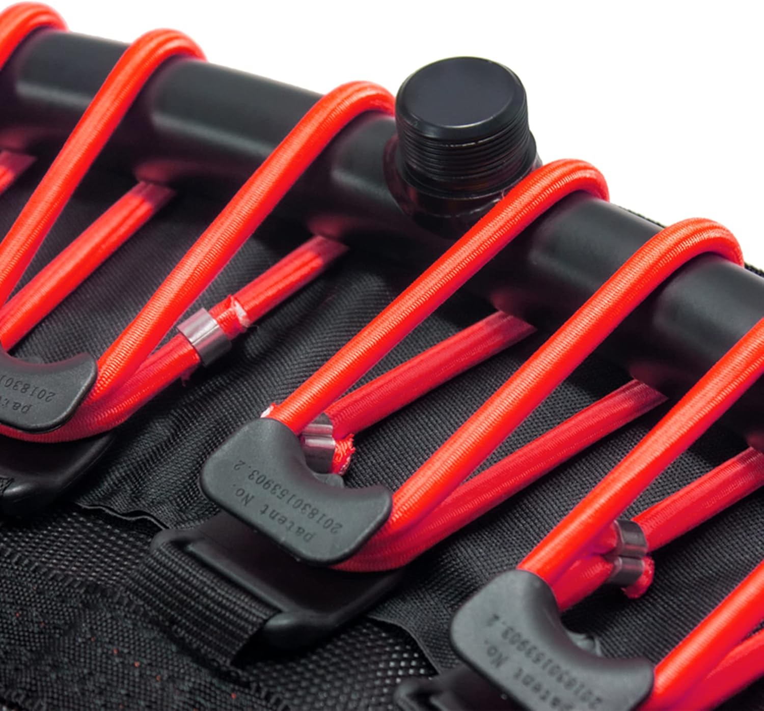 LEAPS & REBOUNDS 48" Adjustable Stability Bar Attachment with 48" Mini Fitness Trampoline and Home Gym Rebounder for Cardio Exercises, Red