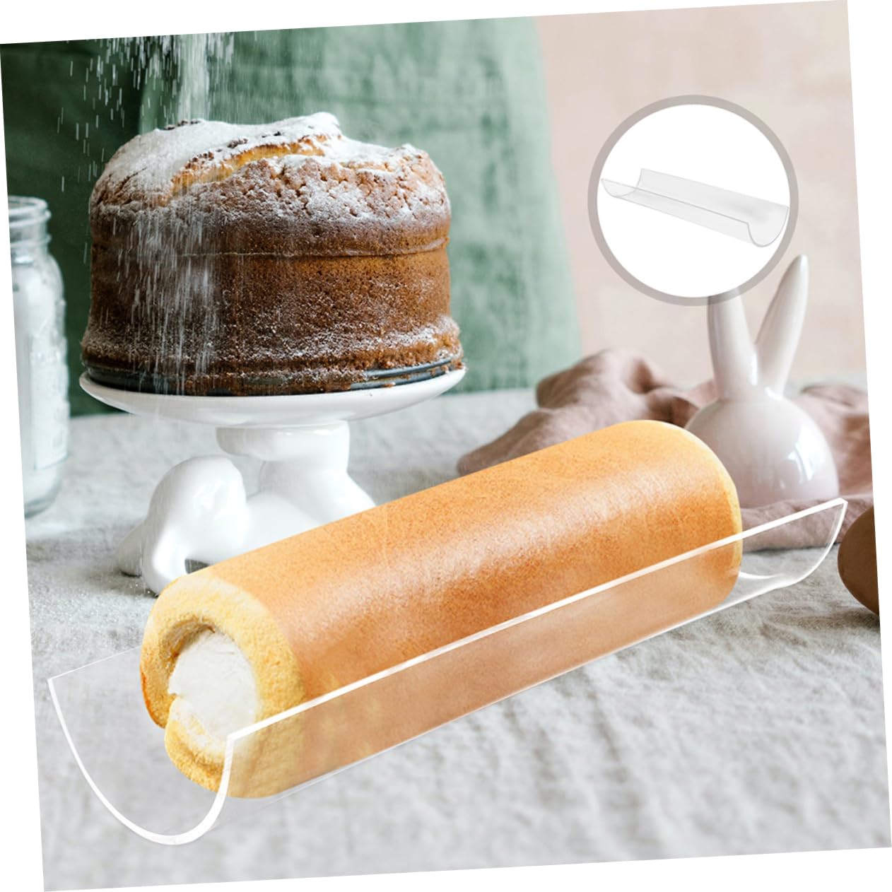 Gatuida 4piezas Moldes De Pastel Acrílico Para Repostería De Herramienta Para Hacer De Pastel De Usar y Limpiar Para Repostería