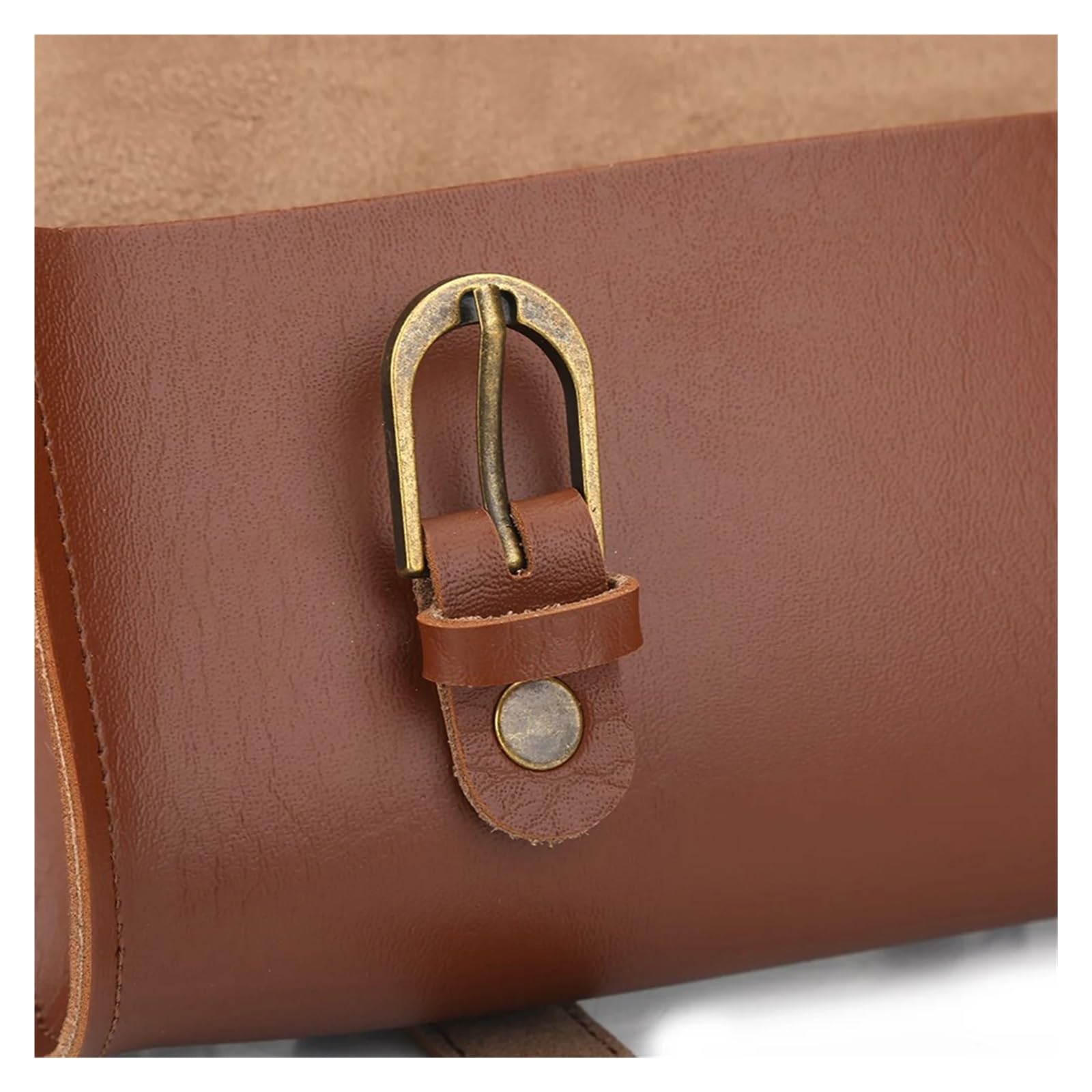 Sac de cadre de vélo en cuir avant, sac de cadre de