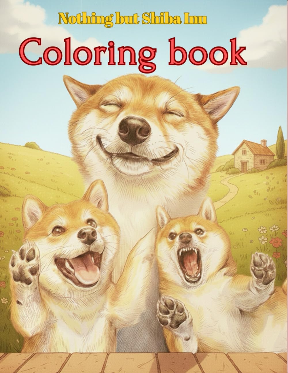 Nothing but Shiba Inu: coloring book