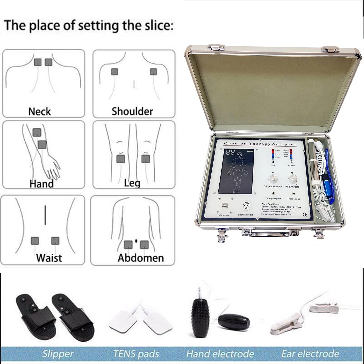 Analizzatore di Salute 3 in 1 a Risonanza Magnetica, Scansione Corporea e Biorisonanza con 54 Rapporti, Per un Check-up Completo e Non Invasivo a Casa (Italiano)