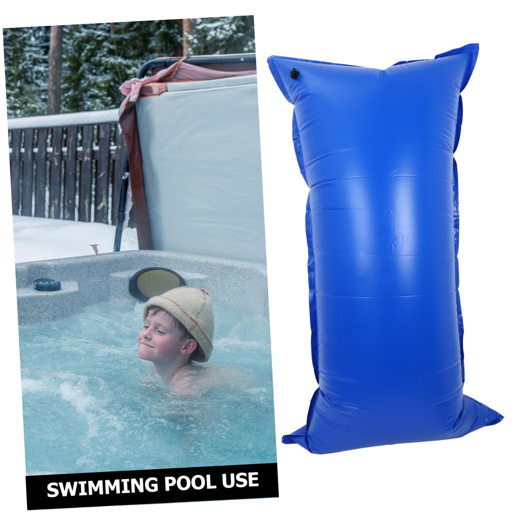 Oreillers de Piscine en PVC pour Hivernage, Coussins Gonflables 120x240cm, Renforcés pour Protection Le Gel et Fuite d'eau, pour Fermeture Hivernale