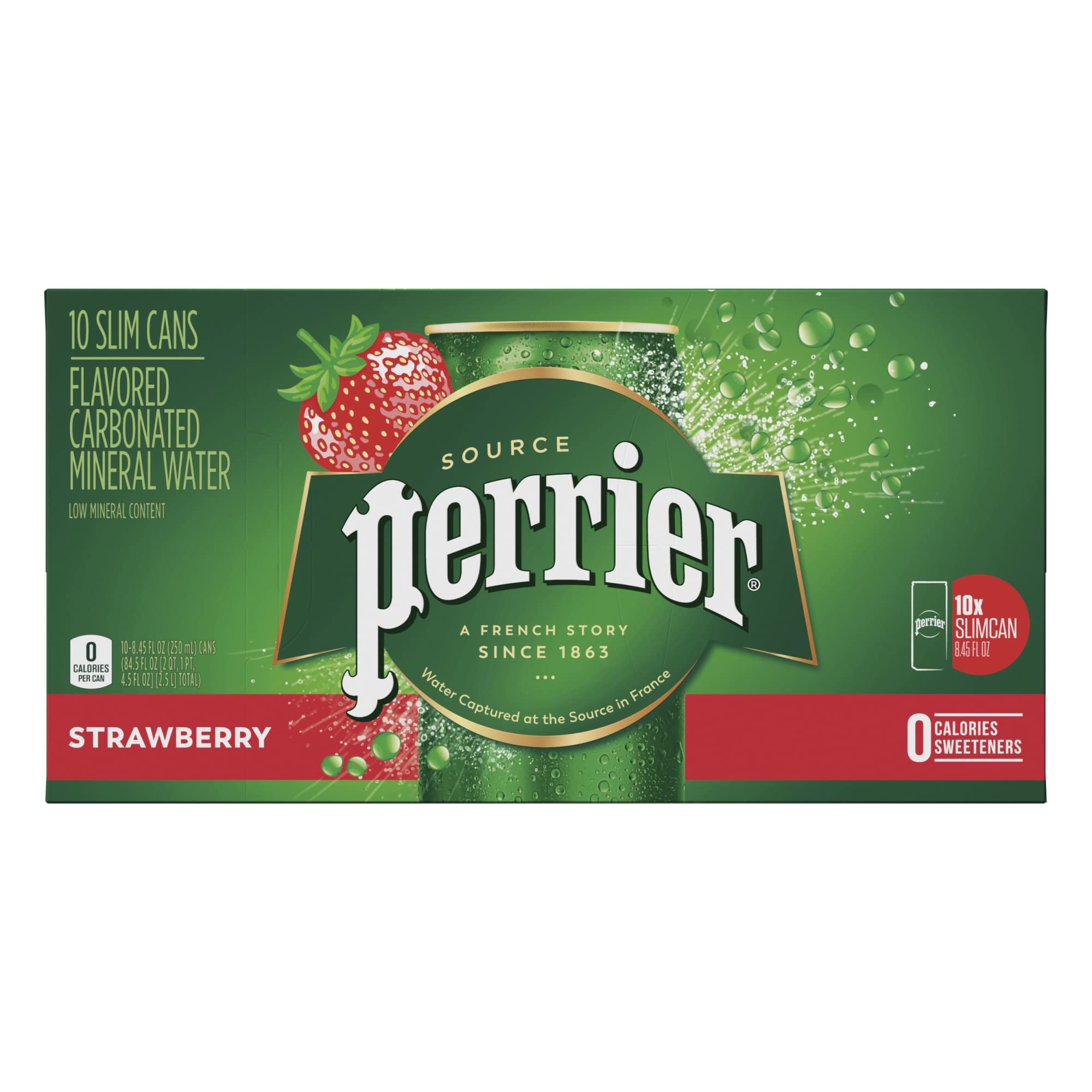 Amazon.com: Perrier Strawberry Flavored Carbonated Mineral Water