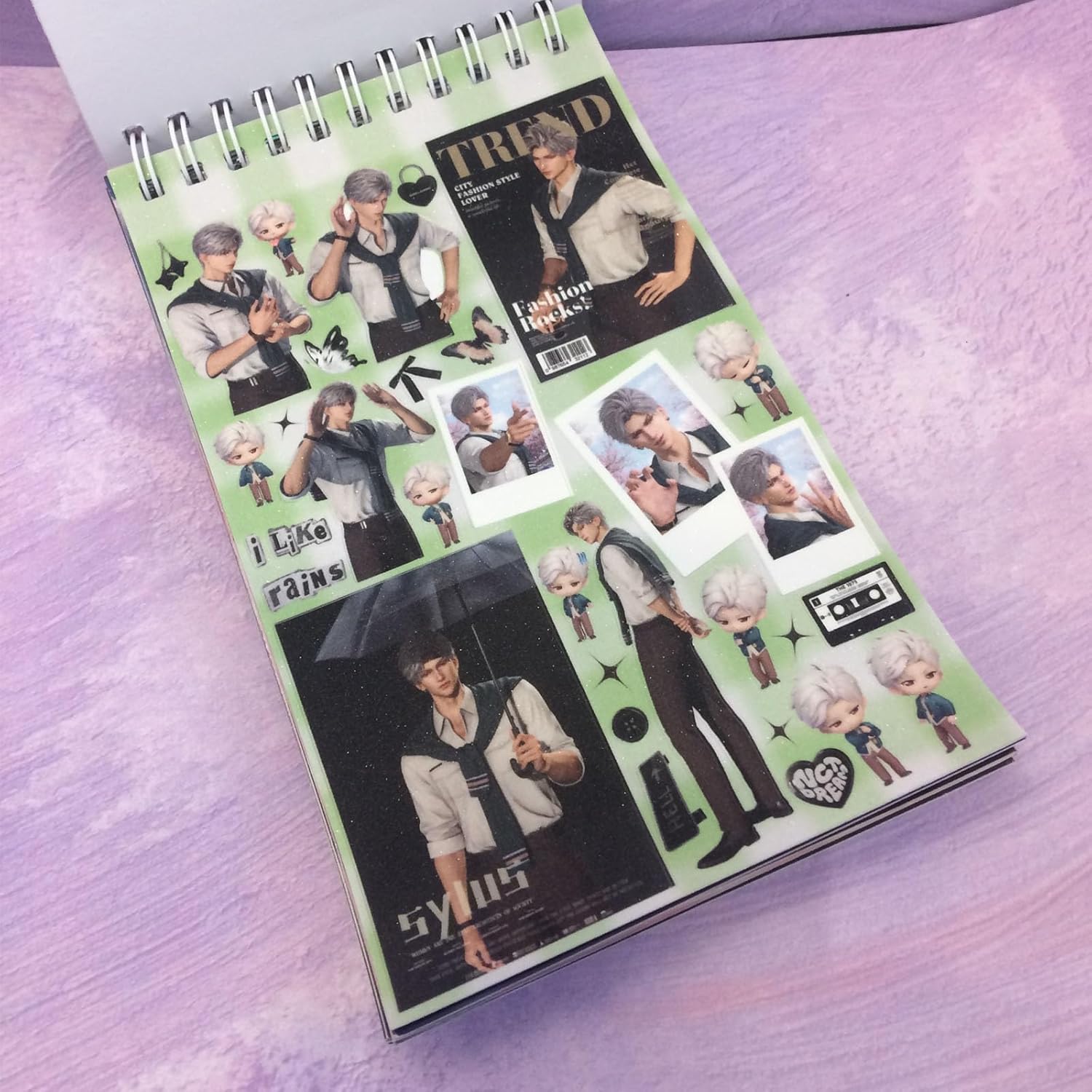 30 Pages Love and Deepspace QinChe Sylus Stickers Total 300 Drawings, Suitable for Computer, Notebook, Handmade Game Ledger, Diary Scrapbook Decorative Waterproof Decals - Image 4