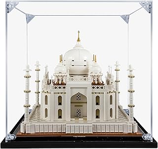 SONGLECTION Acrylic Display Case Compatible for Lego Taj Mahal #21056, Dustproof Display Case (Case Only) (Lego Sets are NOT Included)