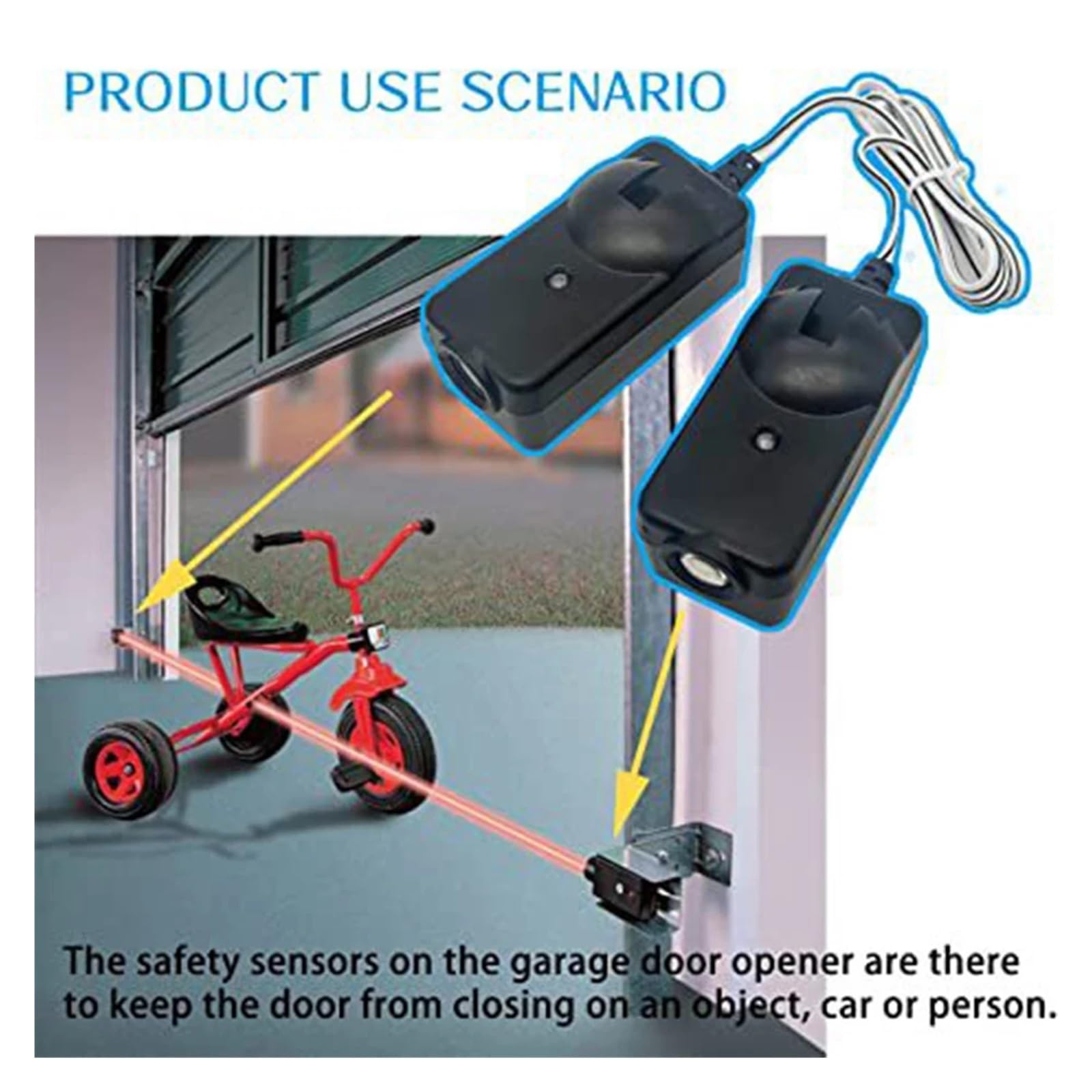 Fotocélulas universales con Sensor de haz 41A5034 for abridor de puerta corredera de garaje Liftmaster Chamberlain Sears Abridor AutomáTico De Puerta Corredera