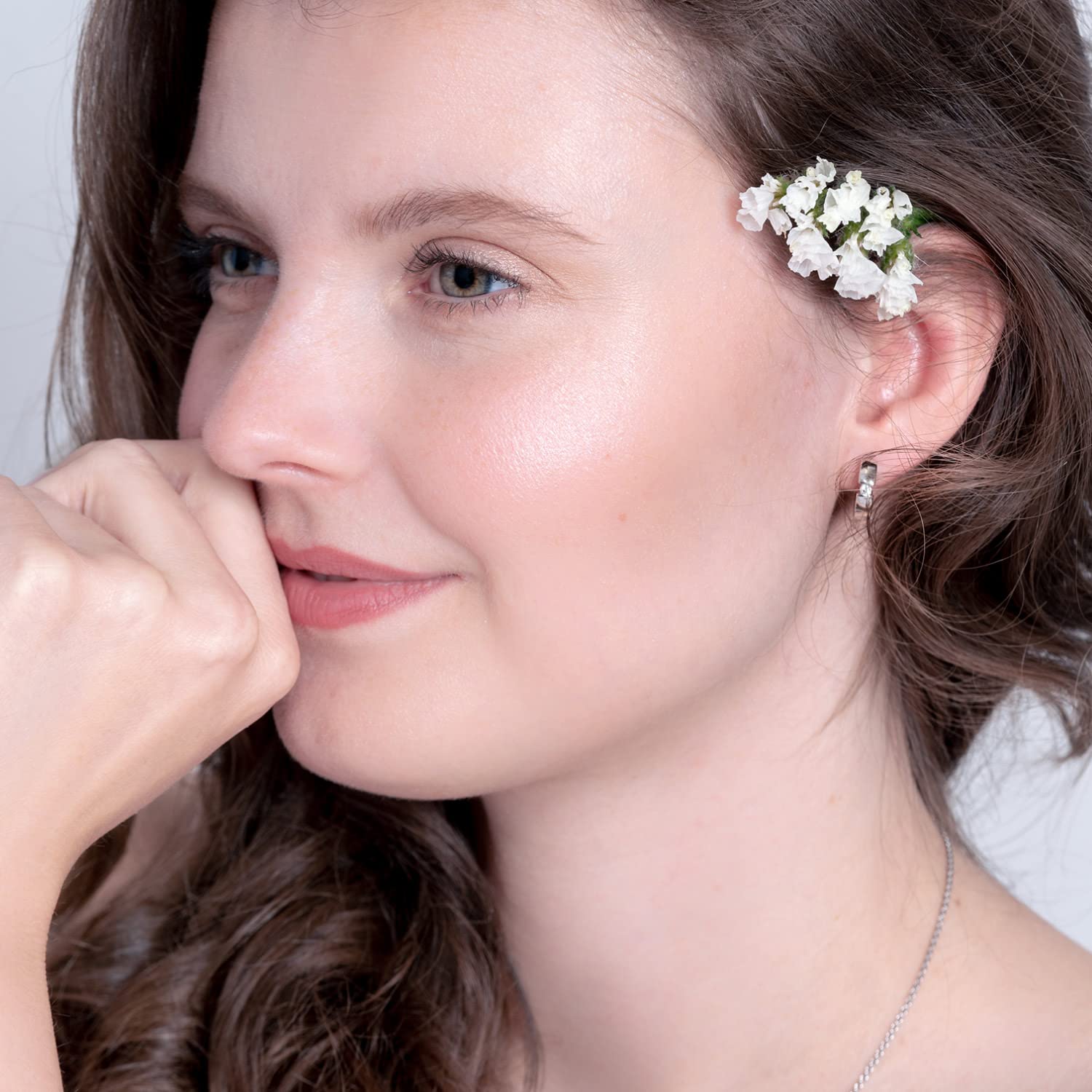 Creolen klein Silber 925 mit Zirkonia (Diamant Ersatz) für Damen