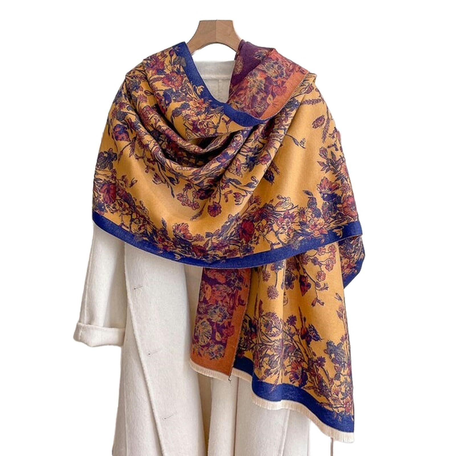 ZONTO Scialle Sciarpe Calde Invernali Sciarpe Di Nappa In Spiaggia Stoles Cashmere Scarf Women Shawl Avvolge Coperta