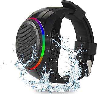 Frewico X10 Wearable,Portable Bluetooth Speaker Watch,Cear Call Speakerphone,IPX5 Waterproof,TWS,SD Card Slot(Black)