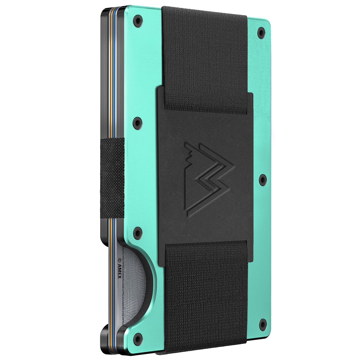 Mountain Voyage Co Minimalist Wallet for Women - Pastel (Cash Strap, Pastel Green)