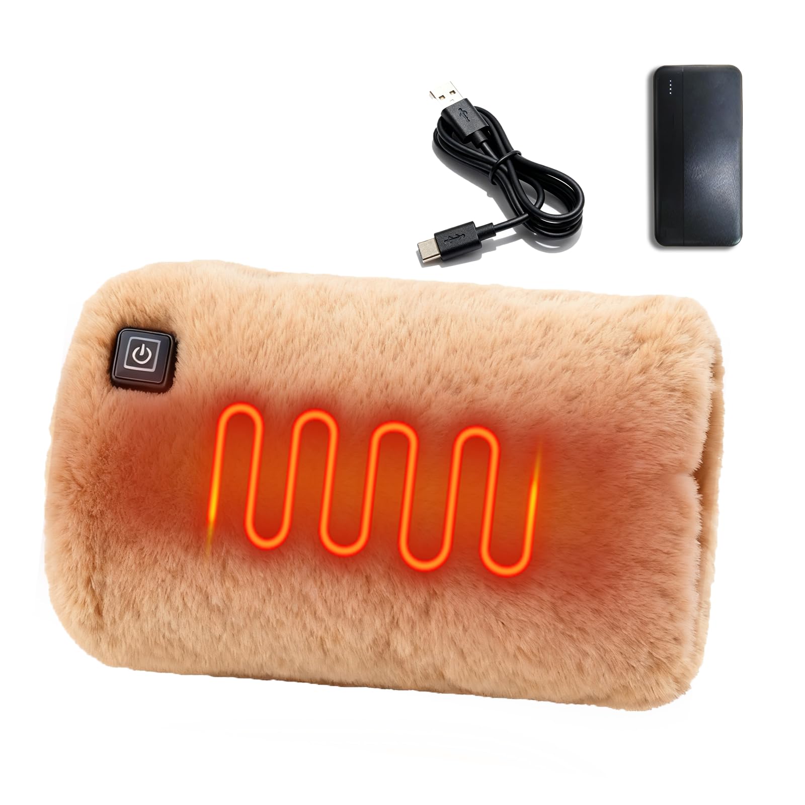Scaldamani elettrici, guanti riscaldabili con batteria da 10000 mAh, scaldamani riutilizzabili, 3 livelli di calore per uomo e donna, alternativa successiva ai prodotti usa e getta.
