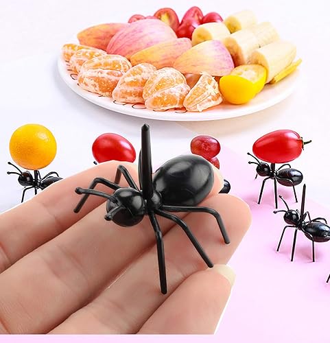 Miniatura 2 de Palillos de dientes de frutas y postres (24 piezas)  OOTSR - Recogedor de alimentos reutilizables para hormigas, aperitivos, pasteles, postres con
