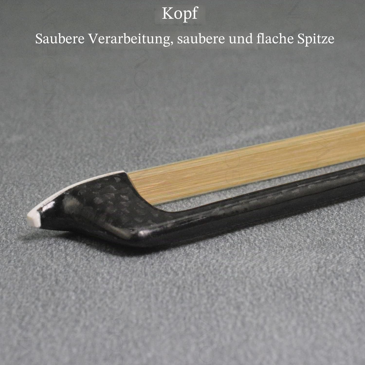 4/4 Größe New Textured Carbonfiber Geigenbogen Beliebtes Modell Gut ausgewähltes Rosshaar aus der Mongolei für Profispieler Elegantes Design