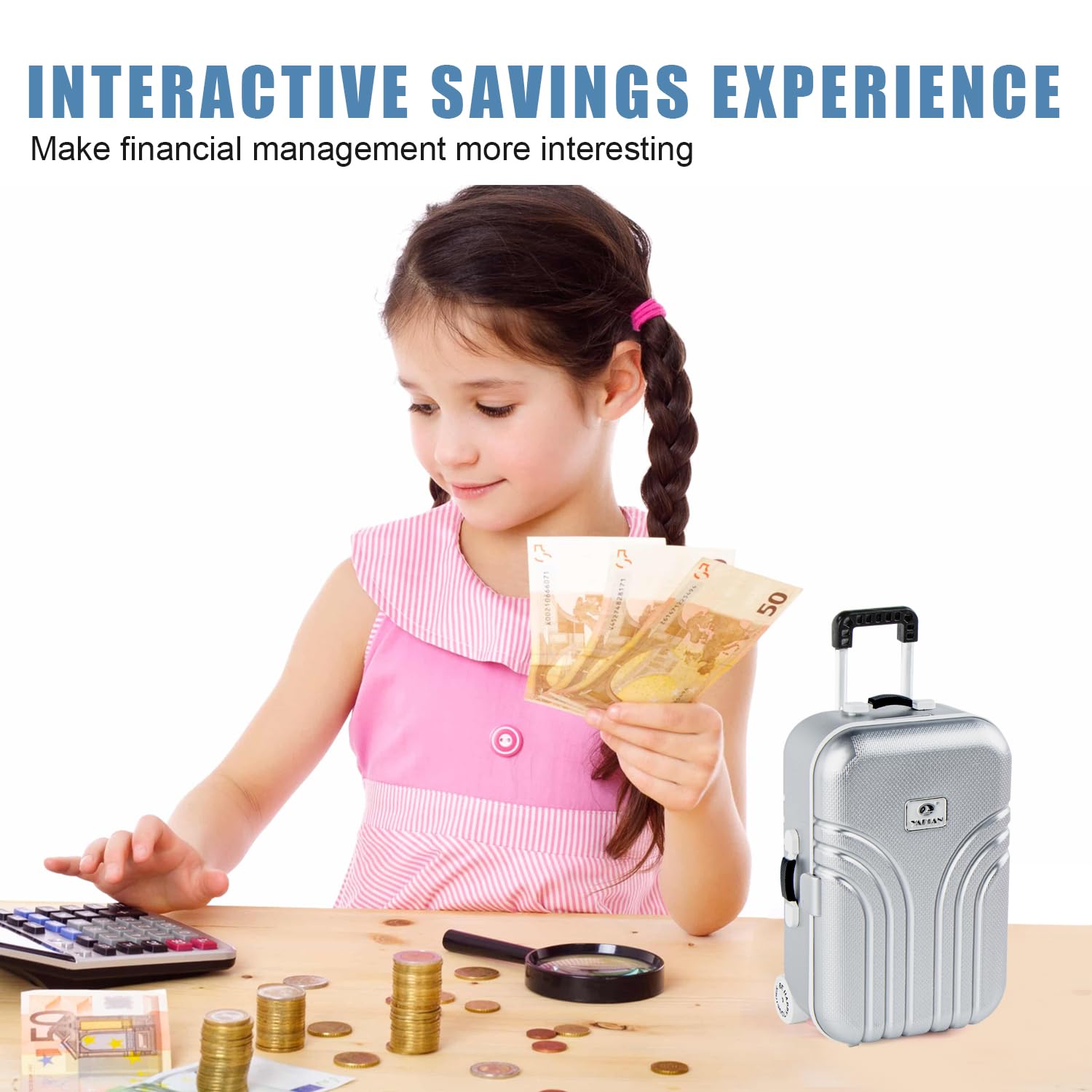 Tirelire Créative Valise Simulation Bagages - Décoration De Bureau