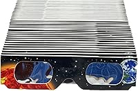 Vista 13 de Bookishbunny 50 pares solares de los espectadores del eclipse de las gafas de papel de la visión del sol ISO certificó diversos patrones