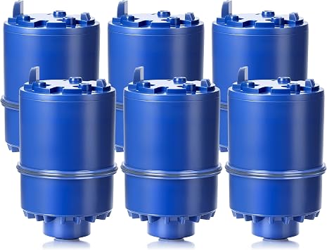 Blue Faucet Water Filter Replacement for Pur and PUR PLUS Mounted Water Filter System RF-9999 RF-3375 FM-2500V FM-3700 FM-3400B etc| Ensure Clean Tap Water 6 Pack by TOMOON