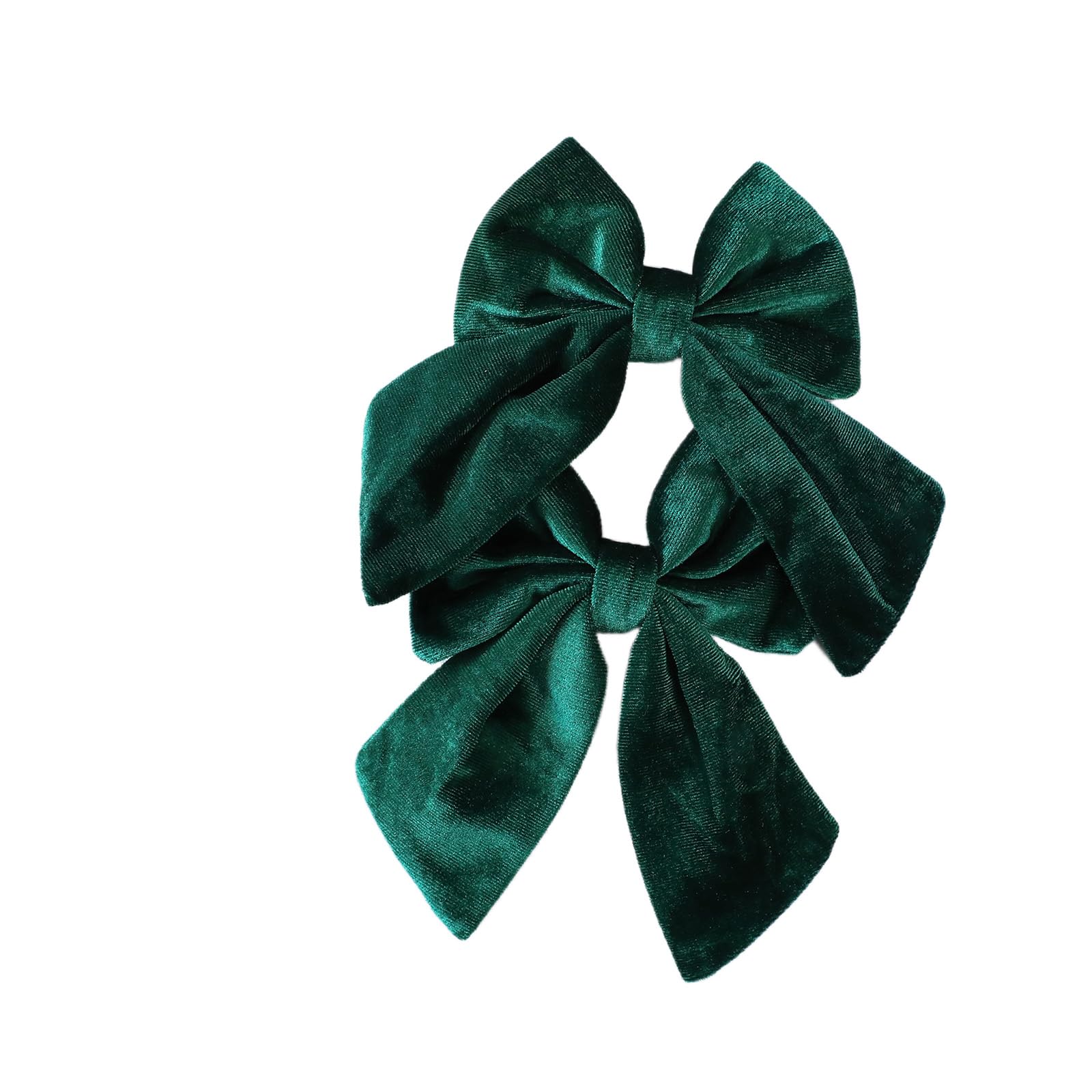 Jazuaiao Multiple Use Velvety Bowknots Set of 2 Premium Christmas Ornament for Tree Decorations and Table Centerpieces Festival Velvety Bowknot Ornament