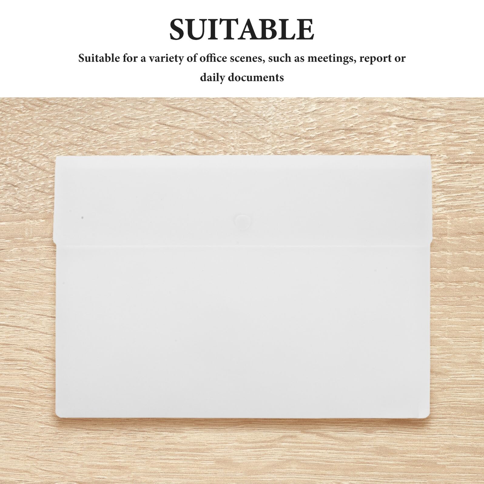 GALPADA Cartelle di Plastica A4 con Chiusura a Bottone Set da 10 Pezzi Portadocumenti Impermeabili Organizer per Ufficio e Scuola Cartelle Portadocumenti Resistenti in PP Spesso per