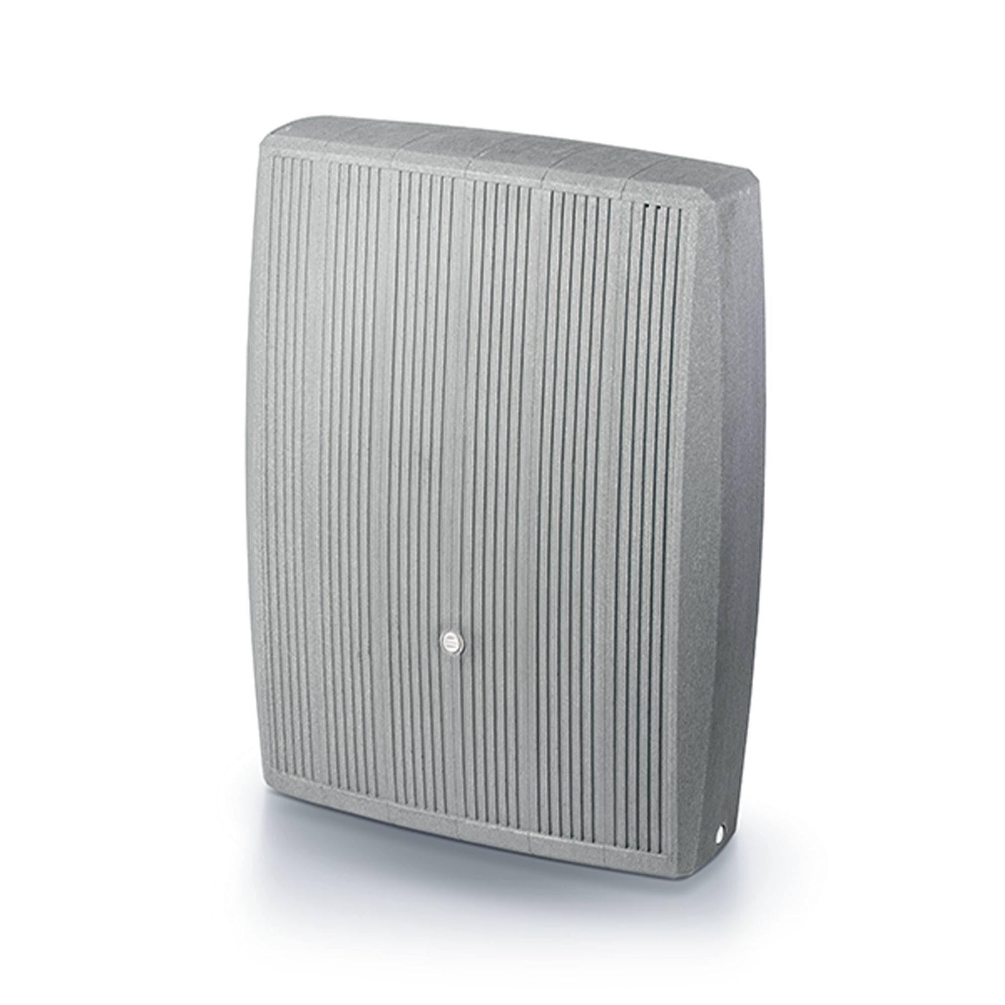 Serbatoio piovana grigio Concrete 200 litri, materiale resistente ai raggi UV e alle intemperie, con due viste e connettori in ottone