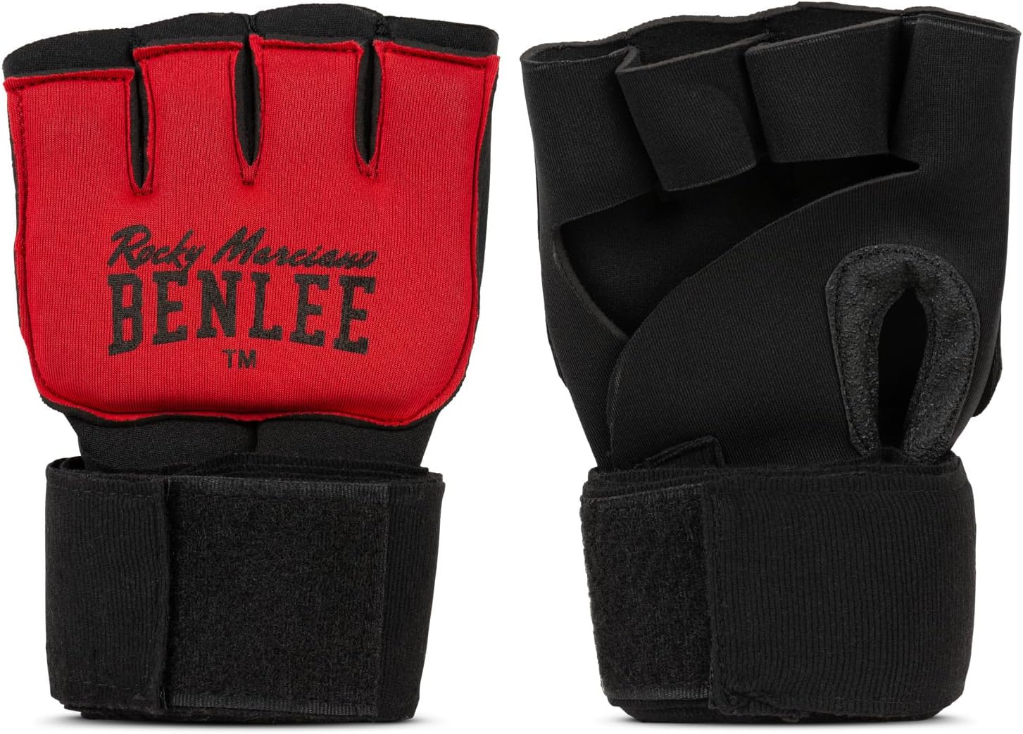BenLee Rocky Marciano 3,0m Elastic handwraps with Gel-Foam Padding, Black/red S