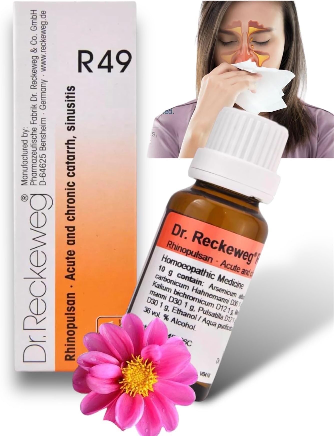 Med-28 Dr Reckeweg R49 Sinus Drop - 22ml - Orignal_Imported