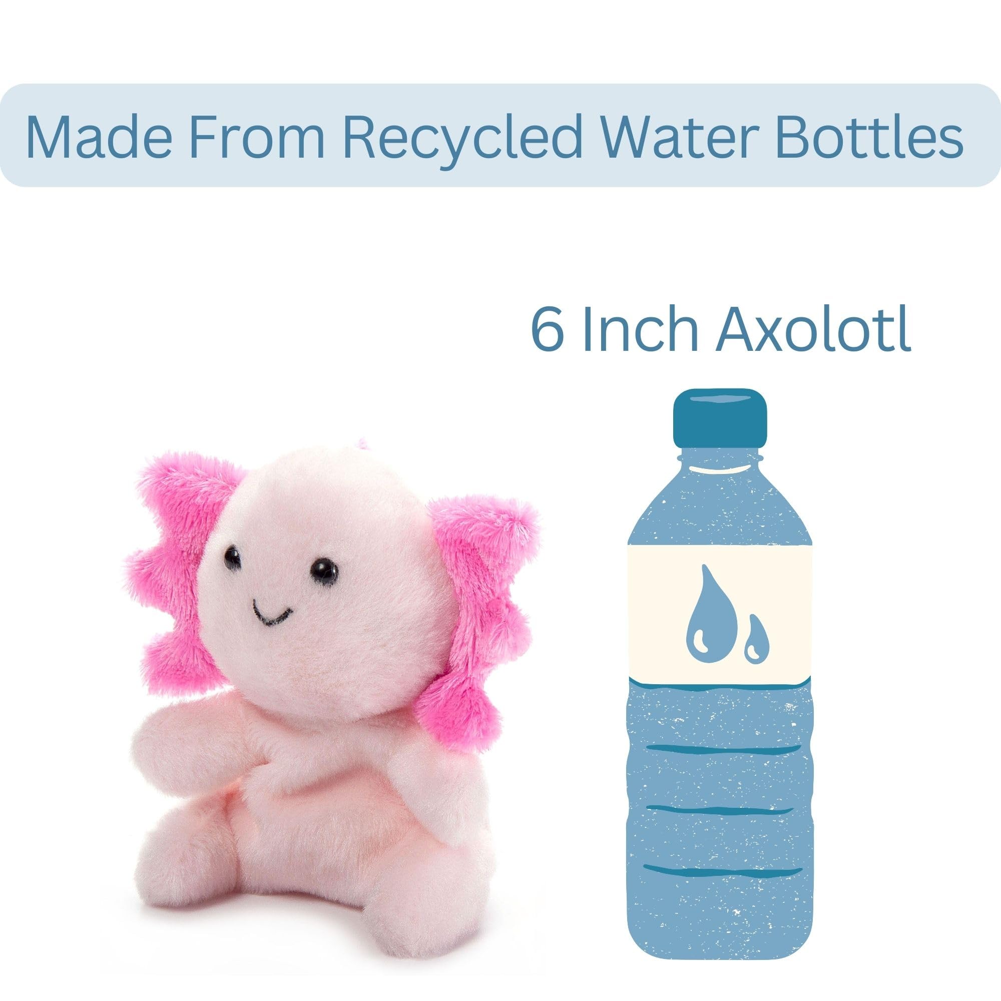 Set Di 2 Peluche Giganti Axolotl Rosa E Tie Dye Di Fiesta - 50cm, Nuovi Con Etichetta - Foto 2