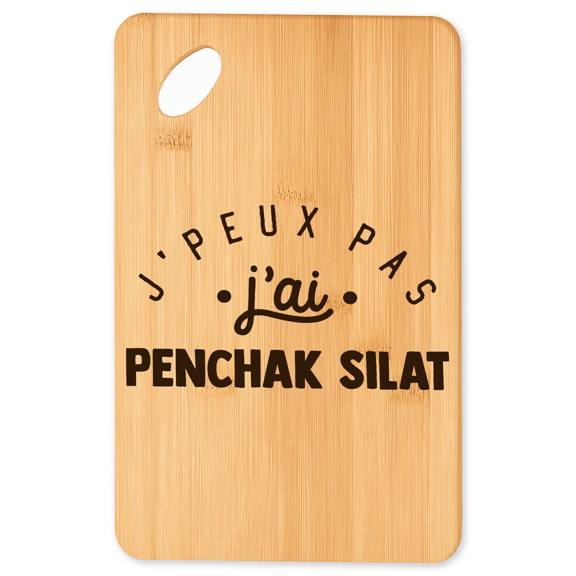 Planche à découper Penchak Silat : le cadeau original de cuisine en bambou