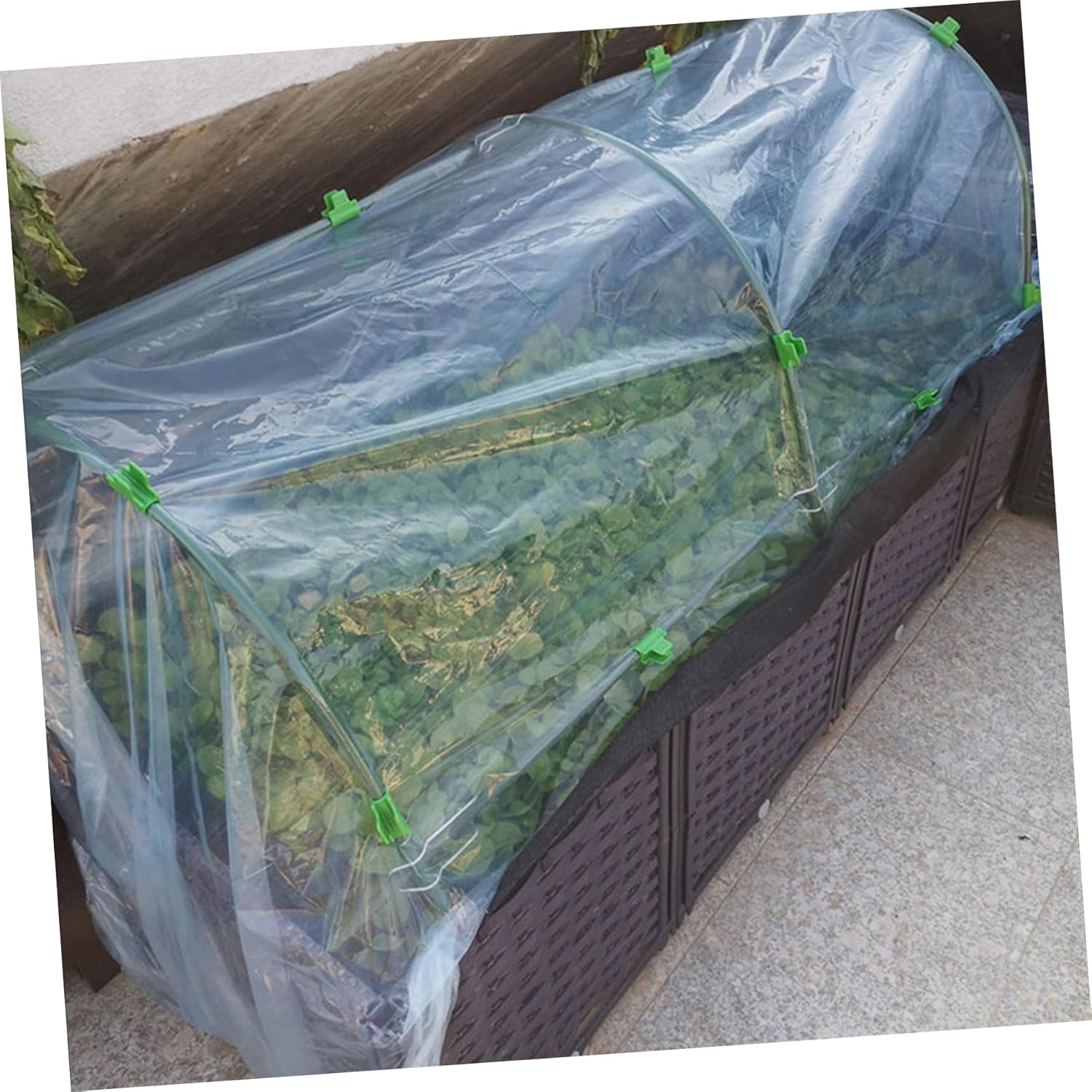 Generic Garden Flower Shelter Heat Preservation Cover Plant Greenhouse for Tunnel Shade Easy DIY Installation