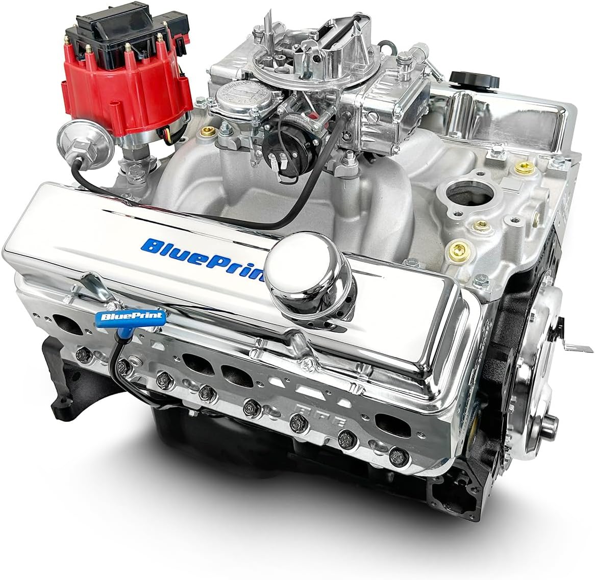 BluePrint Engines Compatible with GM Small Block 383 c.i. Engine - 436 HP - Base Dressed - Carbureted