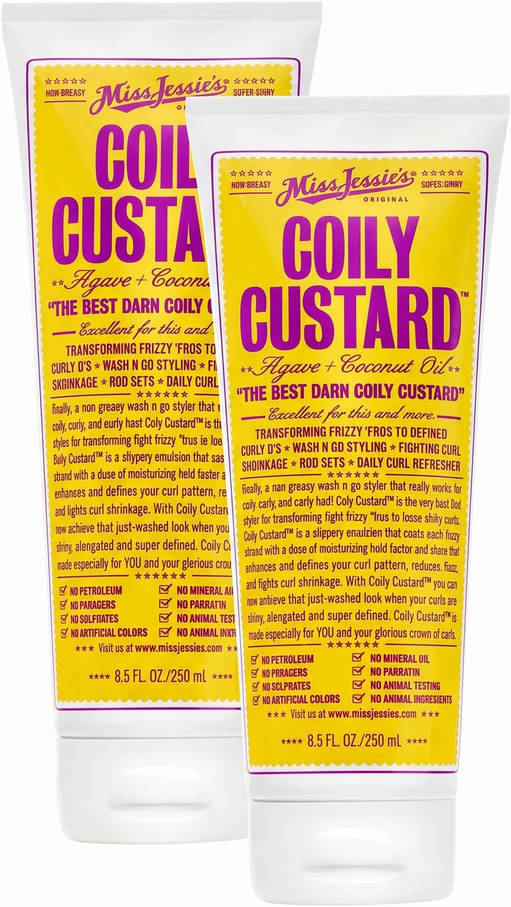 Miss Jessie's Coily Custard Unisex Emulsion 8.5 oz (Pack of 2)