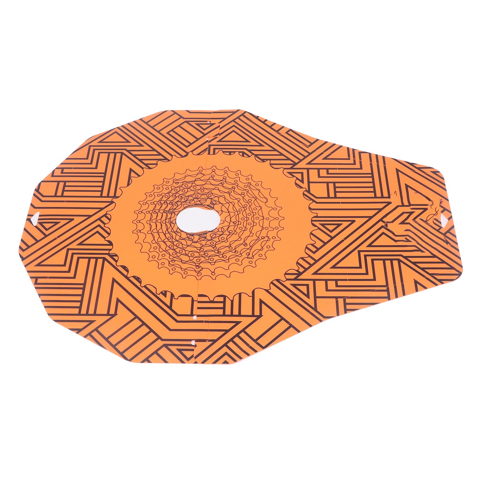 Fydun 2pcs Disc, Heat Mountain Wash Cover for Road Brake Oil Prevention (Geometric)