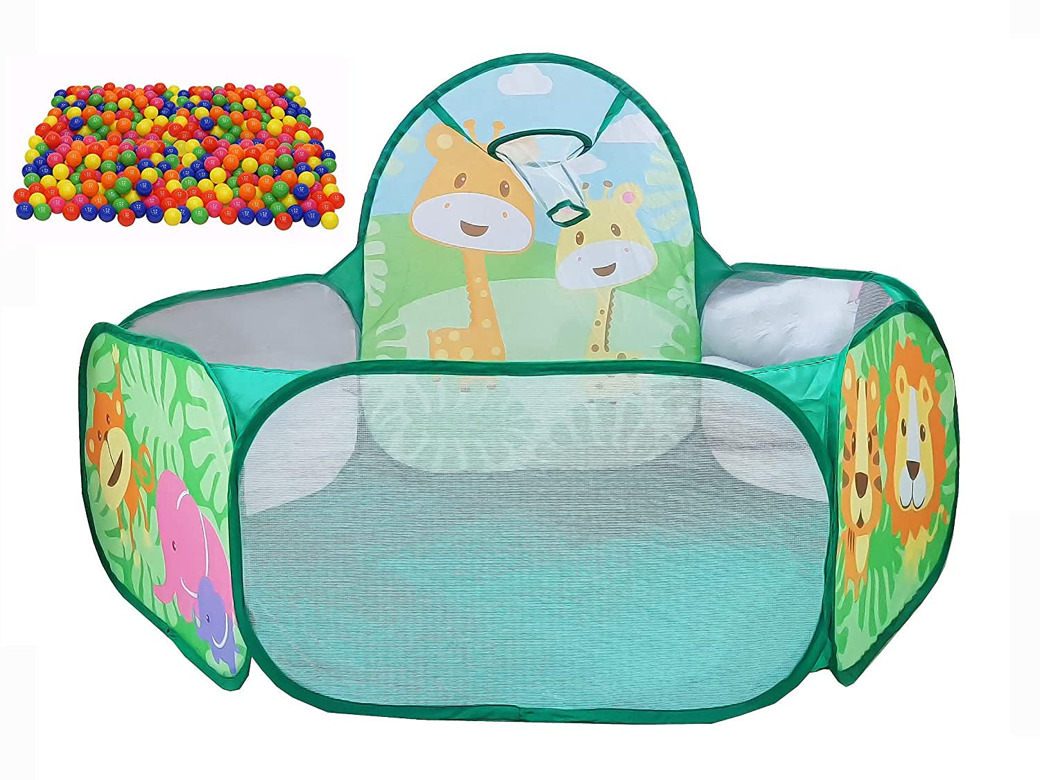 Magicwand【Jungle Pool with 100 XX Large Balls】 Large Size Ball Pool with 100 Balls for Kids【Pack of 1】 (B09CDV9BRD) Amazon Price History, Amazon Price Tracker