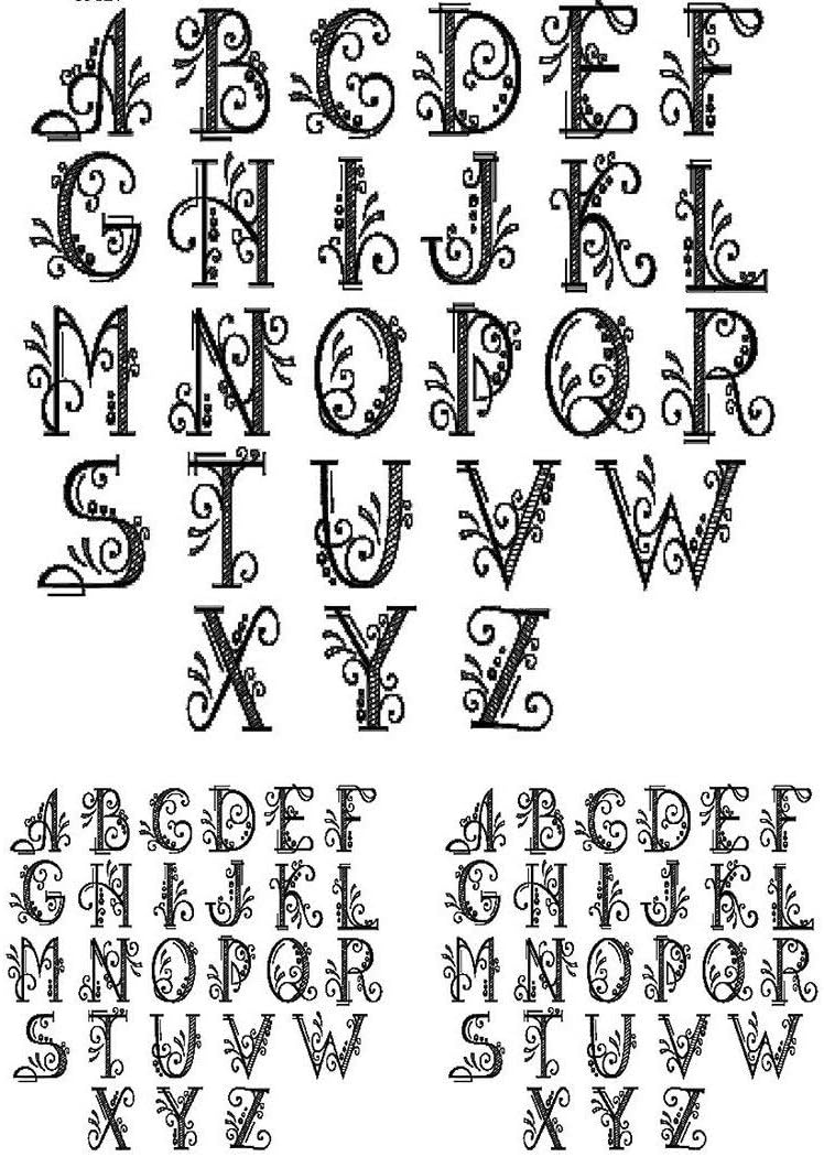 Fancy Alphabet 85127 Ceramic Decal Enamel Decal
