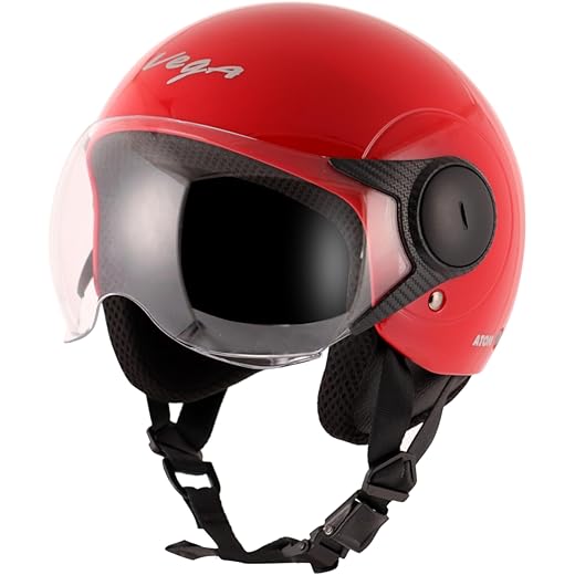 Vega Atom Red Helmet-M