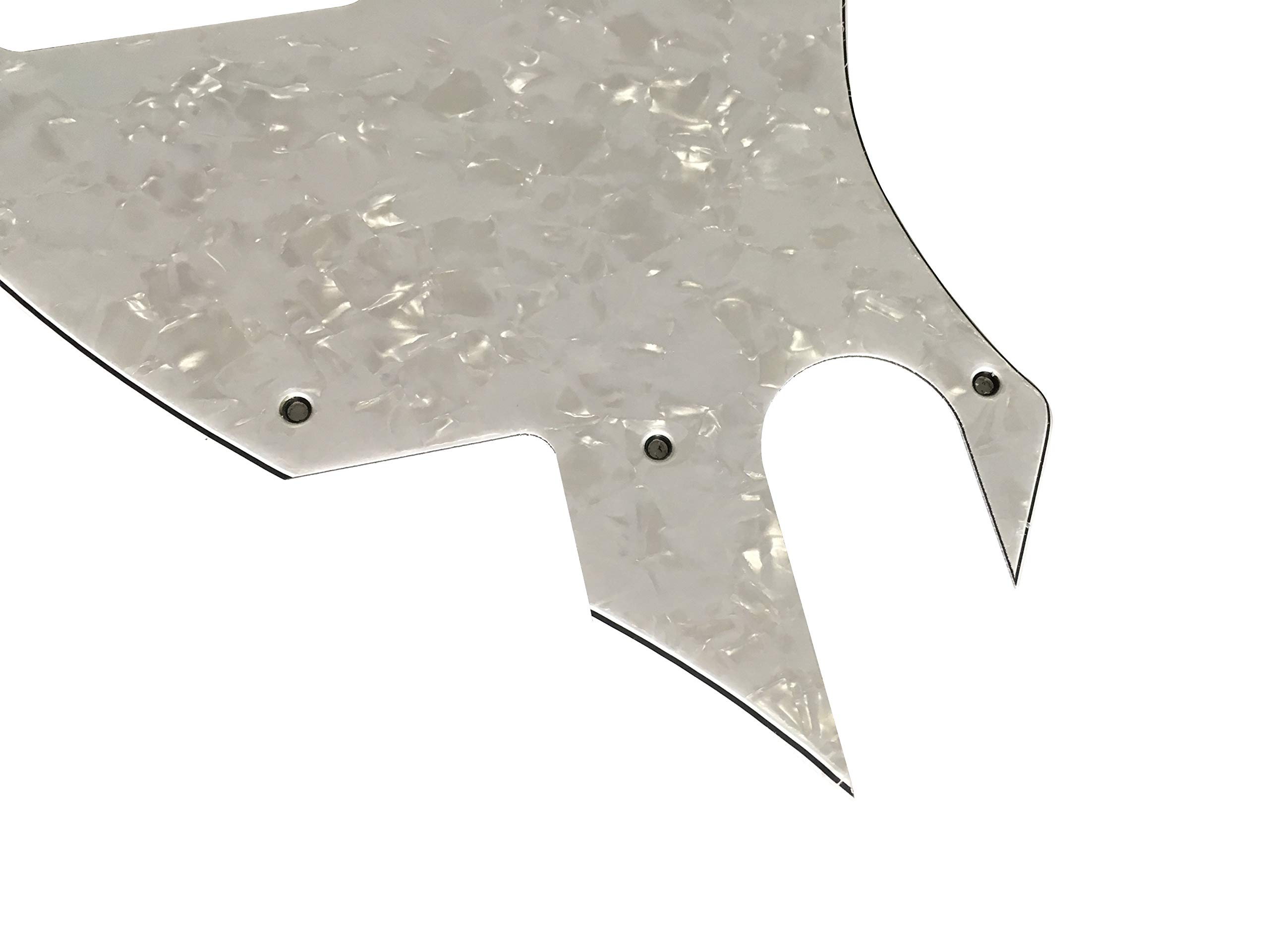 For US Tele F hole Hybrid Pickguard Telecaster Conversion (4 Ply White Pearl)