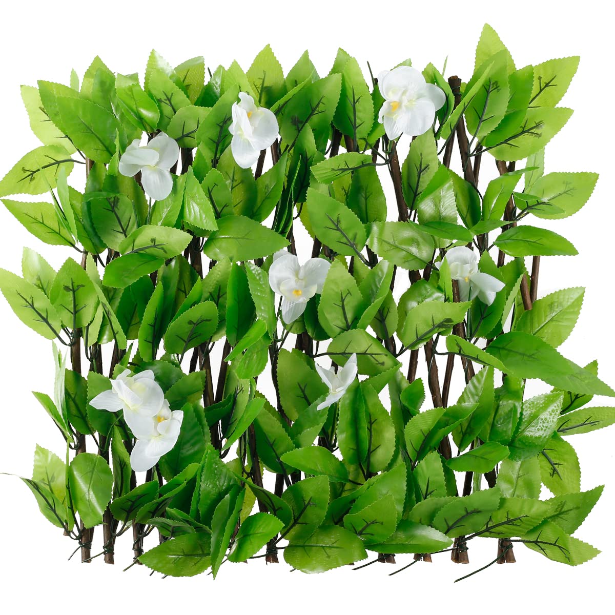 Buy Expandable Fence Privacy Screen 40x180cm Artificial Leaves Fencing