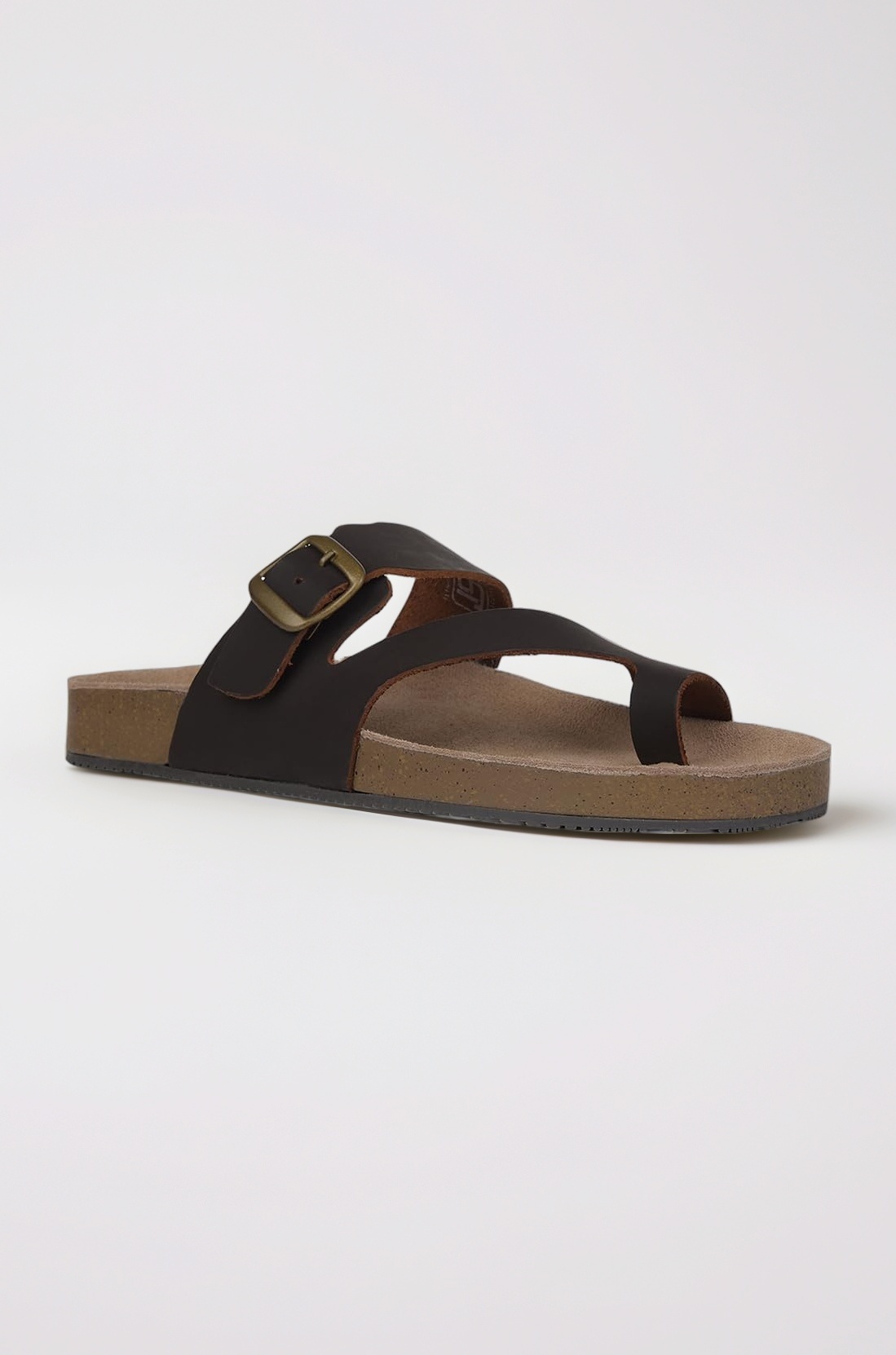 Men Casual Thong Slipper - Dark Brown